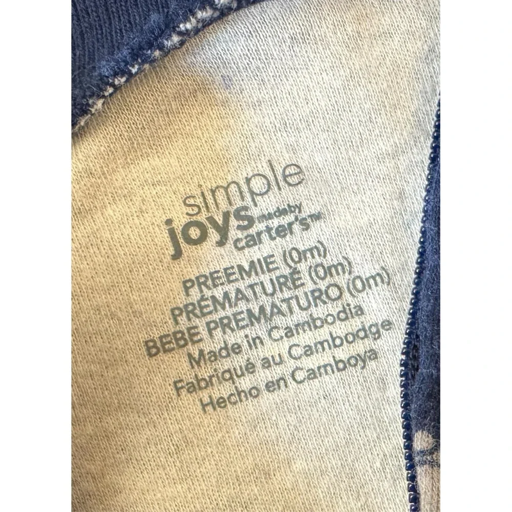 Carters Sleeper Boy Preemie Outfit Romper Truck Cement Mixer Construction‎